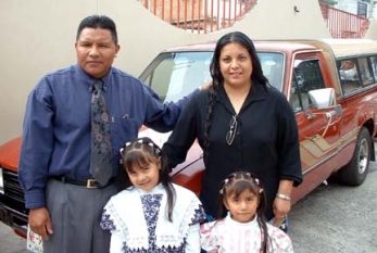 Jaime Alcantara and family, serving in Maravatio, Michocan